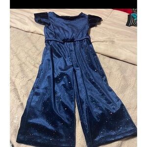 TODDLER sparkly velvet pants romper